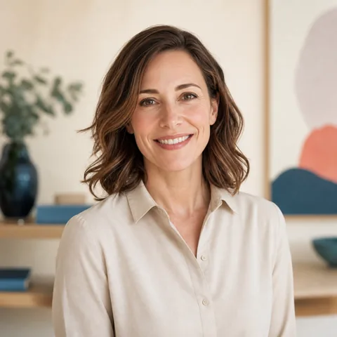 Portrait of Dr. Elena Cross, fictional example team member
